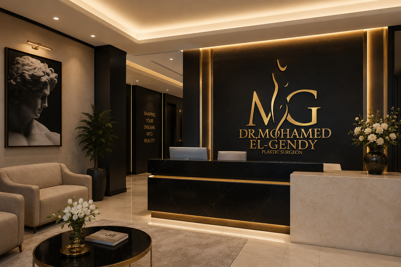 Luxury clinic reception